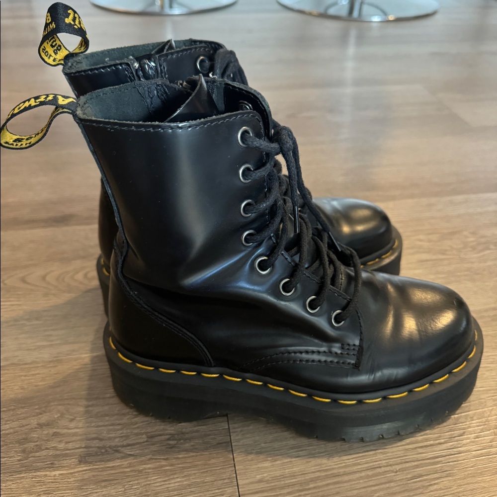 Jadon Boots Smooth Leather Platform Doc Martens D… - image 2